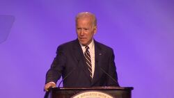Biden jokes about giving hugs in pro-union speech News Clip