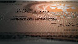 Great Britain 1984 Ten Pound Front Stock Footage