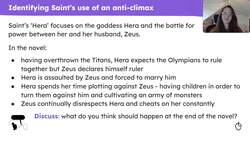 Identifying and analysing Saint's use of an anti-climax in 'Hera' Instructional Video