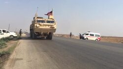 CLEAN : US military convoy arrives in Syria from Iraq News Clip
