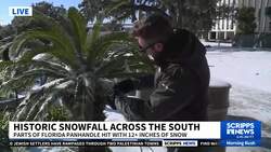 Winter storm brings snow to Florida News Clip