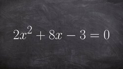 Completing the square to solve a quadratic function Instructional Video