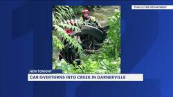 Fire officials: Car overturns into creek in Garnerville News Clip