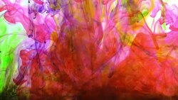 Abstract Colorful Color Spreading in Water Stock Footage
