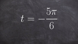 Determine the six trigonometric functions for a negative angle in radians Instructional Video