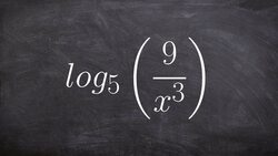 Expanding logarithmic expressions across division Instructional Video
