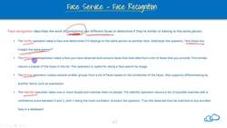 Face Service Instructional Video