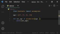 The Ultimate Guide to Python Programming With Python 3.10 - accumulate() Instructional Video