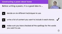 Exploring example poems about place and home Instructional Video