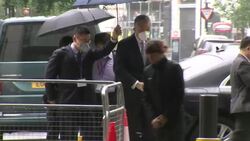 Chinese Ambassador Liu Xiaoming arriving at BBC News Clip