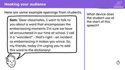 Writing a persuasive speech about a new word Instructional Video