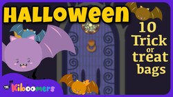 Spooky Halloween Song: 10 Trick or Treat Bags with The Kiboomers Instructional Video