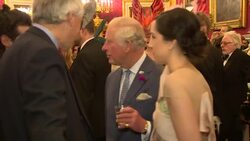 Prince Charles talking to guests at The Elephant Family Charity Ball News Clip