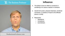 Influence (Organizational Behavior) Instructional Video