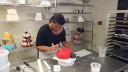 How to Add Polka Dots to a Ladybug Cake for a Kids' Party Instructional Video