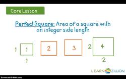 Generating Perfect Squares: Visual Exploration and Definition Instructional Video