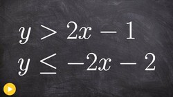 Graphing a system of linear inequalities with a feasible solution Instructional Video
