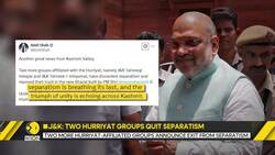 Separatism in Kashmir declining: Amit Shah as two outfits leave Hurriyat News Clip