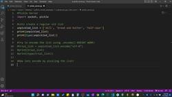 The Art of Doing - Python Network Applications with Sockets - The Pickle Module - Sending Objects through the Data Stream Instructional Video