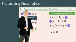 Factorizing Quadratics: Simple Cases Instructional Video