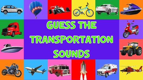 Guess The Transportation Sound For Kids | 4K