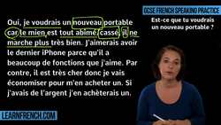 GCSE French Speaking: Would you like a new mobile phone? Instructional Video
