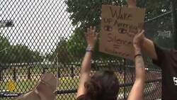 George Floyd: Tens of thousands rally in Washington, DC News Clip