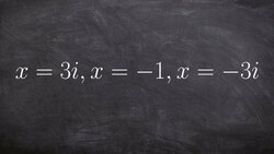 When given a zero and complex zero write the polynomial function Instructional Video