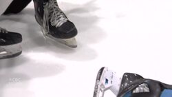 Teen hockey player grateful for quick response after wrist cut by skate during game News Clip