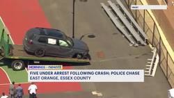 Wild police pursuit ends in crash, sparks East Orange school lockdown News Clip