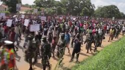 CLEAN : Malawi police fire teargas at anti-government protestors News Clip