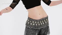 How to Do a Reverse Horizontal Figure 8 in Belly Dancing Instructional Video