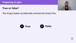 Planning a section on how the fire started for a non-chronological report Instructional Video