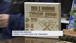 'Push yourself.' World knife-throwing champion brings love of tossing blades to Stamford News Clip