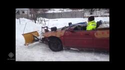 Only in Cape Breton? 'Redneck snowplow' cleans up the streets News Clip