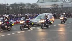 CLEAN : Tribute in Paris forthe French soldier killed in Mali News Clip