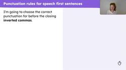 Speech first: punctuation rules Instructional Video