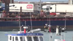 CLEAN : UK: migrants escorted by Border Force in the port of Dover (2) News Clip