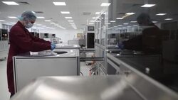 UK: SureScreen Diagnostics Ltd Factory in Derby making COVID-19 Antigen Rapid Test Cassette self-tests. News Clip