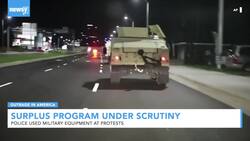 A Look At The DOD Program Giving Police Free Military Equipment News Clip