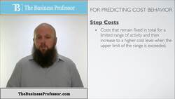 Step Costs - Managerial Accounting Instructional Video