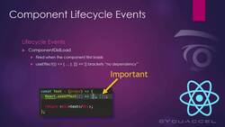AWS, JavaScript, React - Deploy Web Apps on the Cloud - React Lifecycle Events Instructional Video