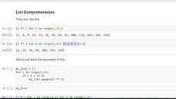 EDA Python - 15-1List-dictionary_Comprehensions Instructional Video