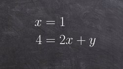 Graphing the linear system with a vertical line Instructional Video