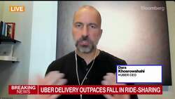 Uber CEO Says Pandemic Has Shifted Delivery Permanently News Clip