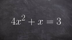 How to find the solutions of a quadratic using the quadratic formula Instructional Video