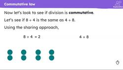 Checking and securing understanding of the commutative and associative laws Instructional Video