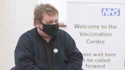 Patient with learning disability 'that bit closer to being safe again' after receiving jab News Clip