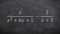 Subtracting two rational expressions by converting them to an addition problem Instructional Video