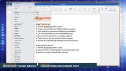 SkillSprints: Formatting Document Text in Microsoft Word Instructional Video